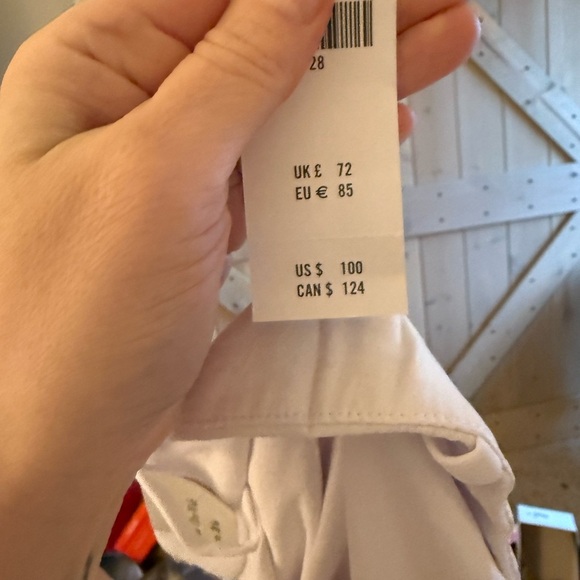 NWT Abercrombie & Fitch Harper Premium Crepe Ultra Wide Leg Pant- White - Picture 7 of 8